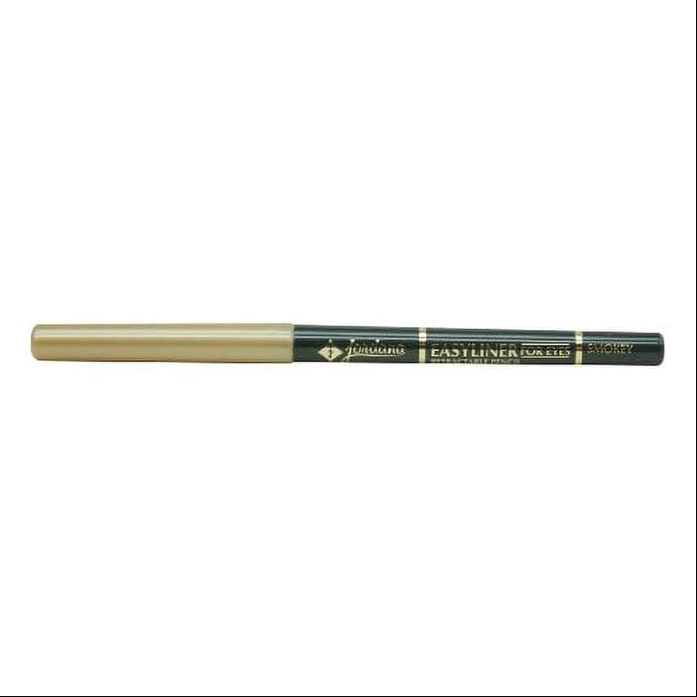 Jordana Creamy High Pigment Retractable Black Eyeliner Pencil - Bold Look