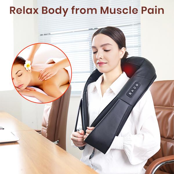 Cyber Monday Sale -  Back and Neck Massager with Heat, Electric Deep Tissue 3D Kneading Massage Pillow for Shoulder, Legs, Foot and Body, Relax Gifts for Women Men Comfort,Best Christmas Gifts