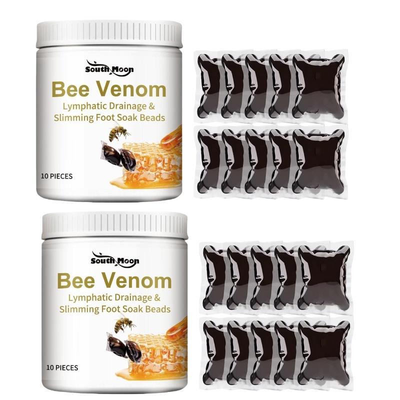 Bee Venom Foot Soak Beads, 2 Boxes Foot Bath Soak Beads for Body Detoxification, Body Care Foot Soak Gel Bead for Women & Men