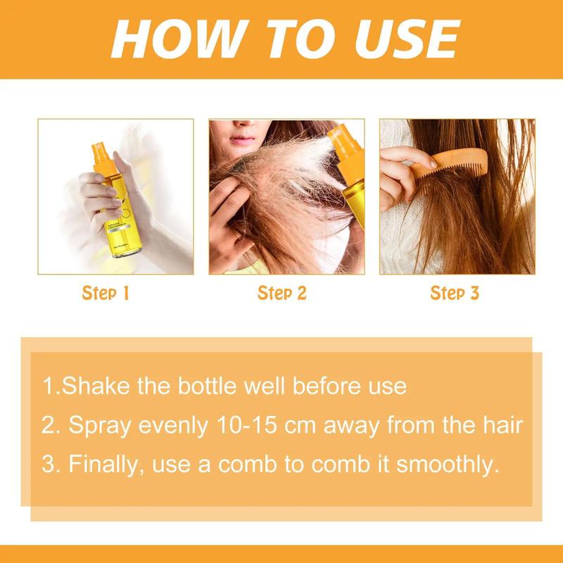 Hair Essential Oil, Hair Care Oil, Repairs Hair Root, Improving Dry and Split Ends, Smoothes Dry and Frizzy Hair