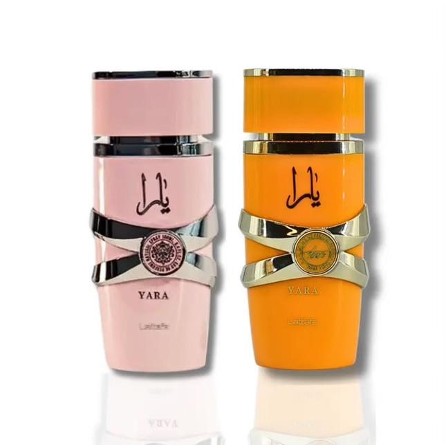 Lattafa Perfumes | Yara Pink & Yara Tous Womens Eau de Parfum Bundle  - 3.4 Oz (100ML) | Tropical and Sweet Fragrance