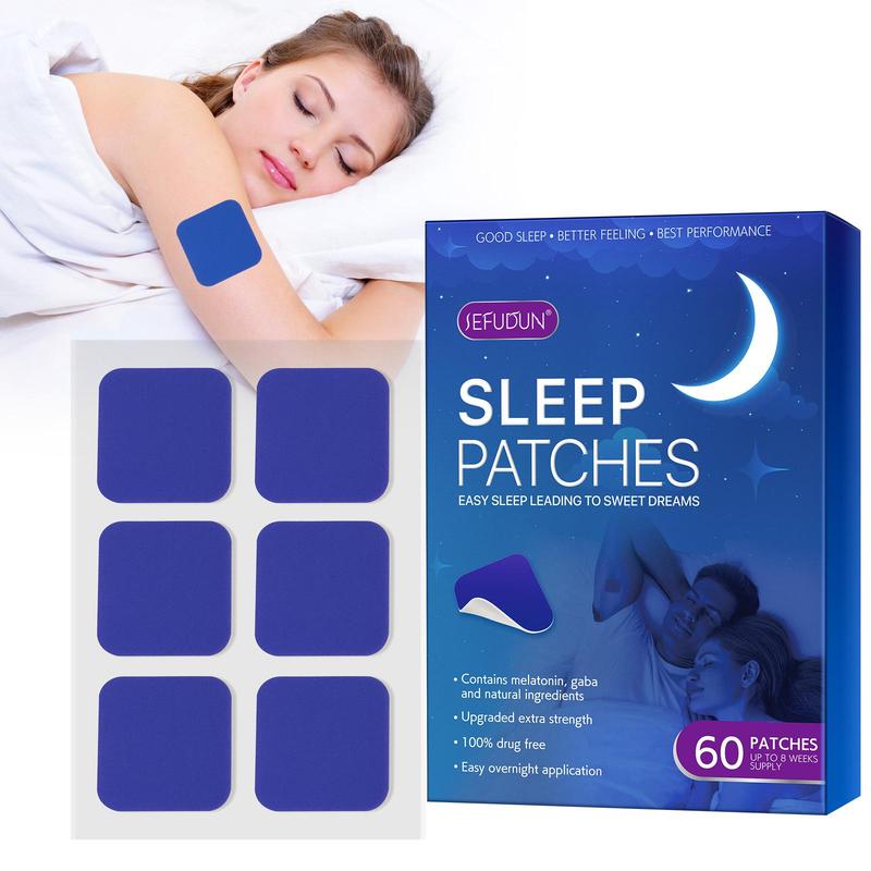 Sleep Patches, 60pcs box Natural Ingredients Sleeping Patches, Easy Overnight Application, Sleep Well and Have Sweet Dreams, Christmas Gift