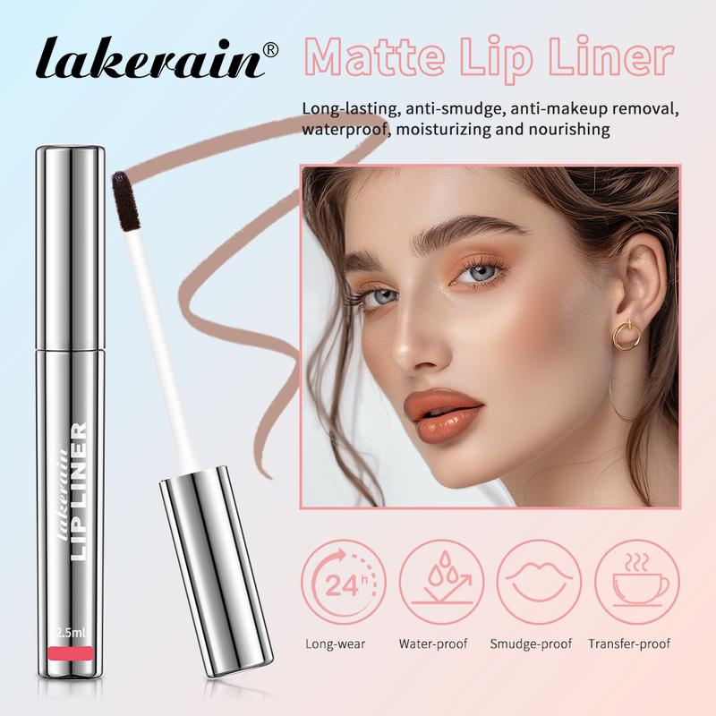 Peel Off Lip Liner Stain, Long Wear Tattoo Lip Liner, Peel Off Lip Stain with Matte Finish, Long Lasting, Waterproof, Transfer-proof, Highly Pigmented Color waterproof lip