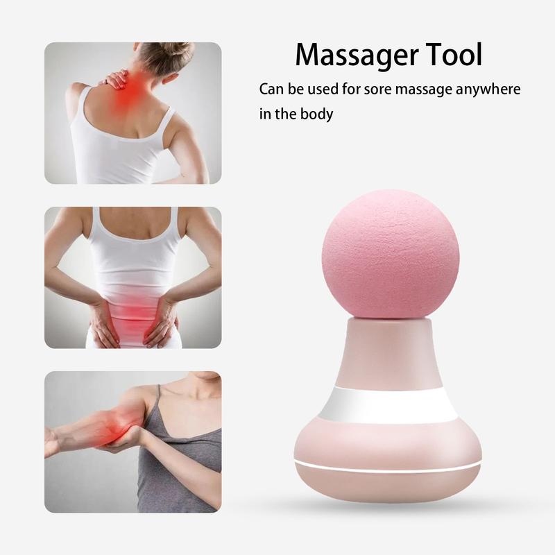 Mini Massager Portable Pocket Massager Support for Woman USB Charging 6 Speed Vibration Mode Head and Neck Relaxation Muscles and Pain Relief