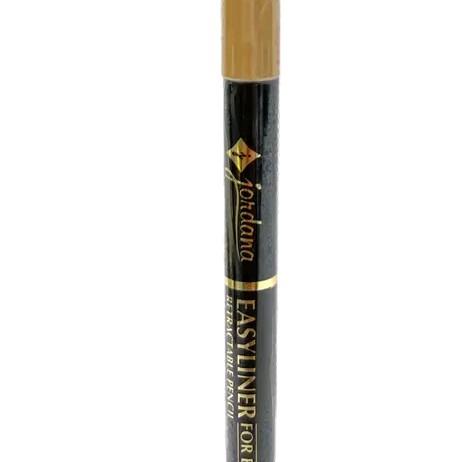 Jordana Creamy High Pigment Retractable Black Eyeliner Pencil - Bold Look