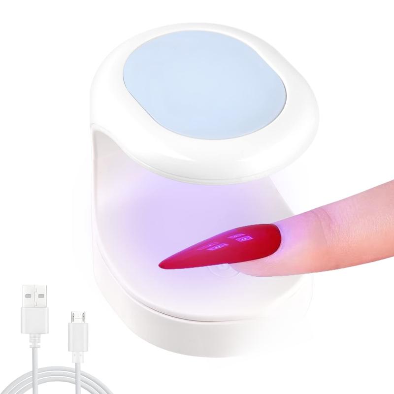 Mini UV Light for Gel Nails UV Light for Nails Innovative One Finger UV LED  Lamp 16W UV  Lamp Portable LED  Lamp Professional  Dryer for  Art Tools(Blue)