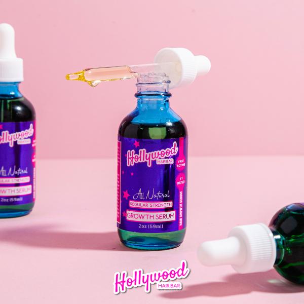 Hollywood Hair Bar Hair Rejuvenating Serum with Aurevec Indian Herbal Ingredients - Haircare Blend Calming