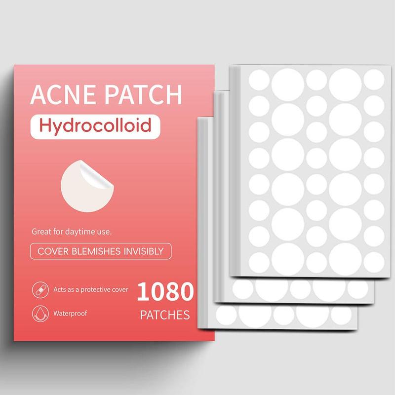 720-Count Hydrocolloid Acne Patches , Tea Tree Oil Infused, Water Gel Pimple Stickers For All Skin Types, Alcohol-Free & Fragrance-Free Skincare Skin Repair