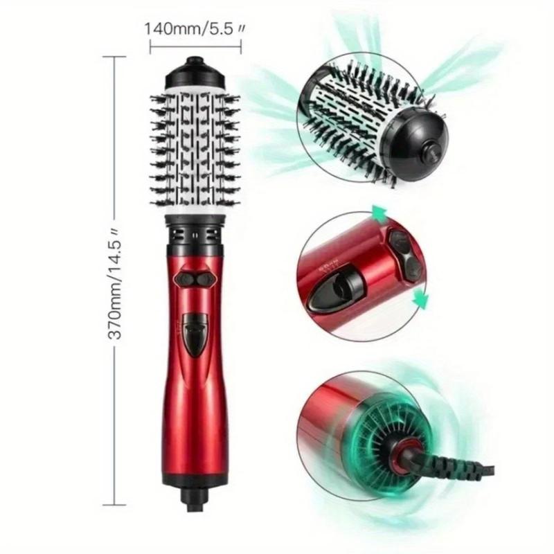 3 in 1 Rotating Hair Dryer, Electric Comb Hair Straightener, Drying Brush Hot Air Comb Hairdressing Comb, Holiday Gift