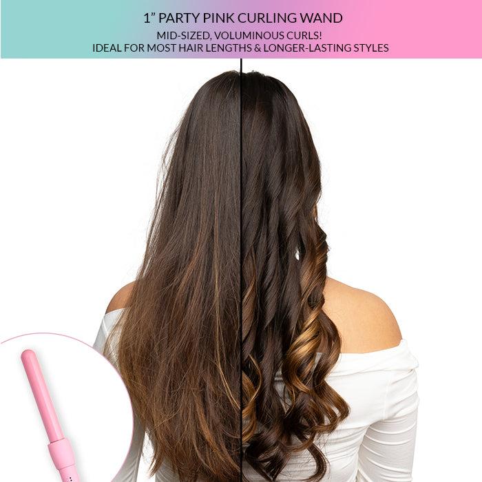 Party Pink Curling Iron - Ceramic Hair Curler