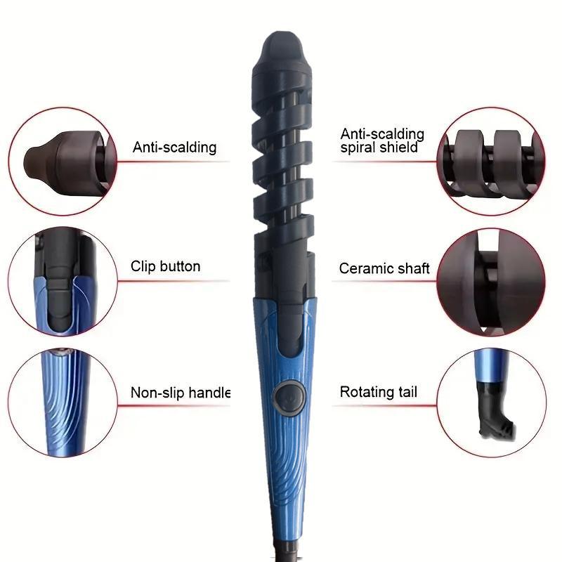 Curling Wand & Comb & Brush Set, 3 Counts Christmas Professional Salon Quality Curler & Straightener Kit for Fall, Fast Results Long Lasting Hair Styling Tools, Curling Hair Iron, Hair Straighteners for Christmas Gift, Girlfriend Gifts, Winter Gift