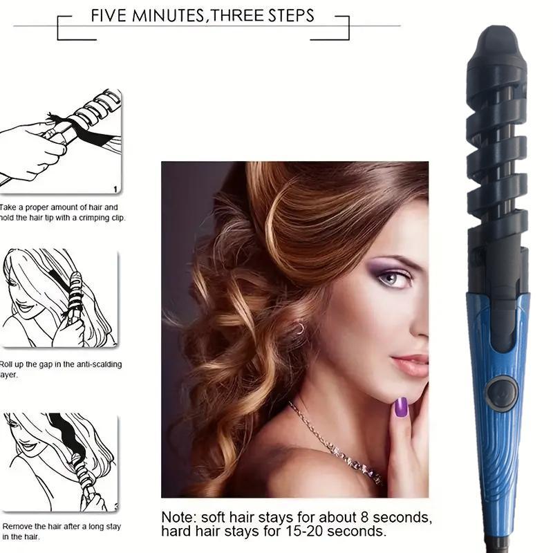 Curling Wand & Comb & Brush Set, 3 Counts Christmas Professional Salon Quality Curler & Straightener Kit for Fall, Fast Results Long Lasting Hair Styling Tools, Curling Hair Iron, Hair Straighteners for Christmas Gift, Girlfriend Gifts, Winter Gift