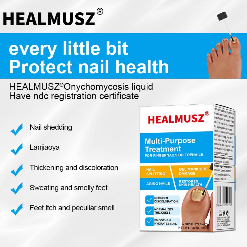 HEALMUSZ Advanced Nail Repair Care Solution: Effective Fungus Prevention and Nail Support Nail Care Lightweight Nail Polish Nail Art Comfort Manicure Propolis Tea Tree