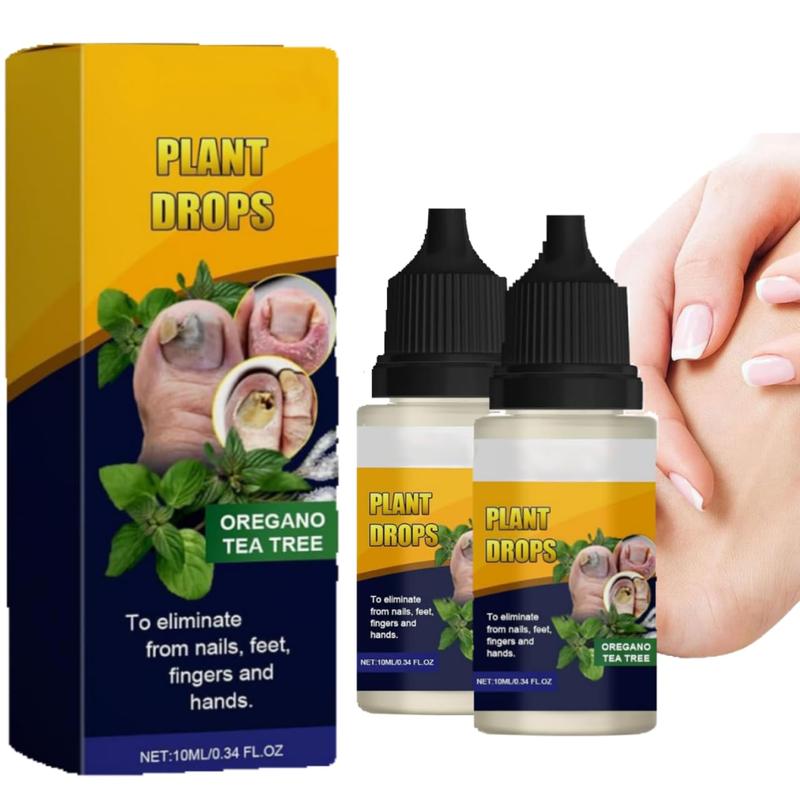 [Buy one get one free]Plant Drops Nail Fungus for Nails Moisturizer Oregano Tea Tree, Support Comfort Moisturizer for Toenail Nourishing Nail Polish