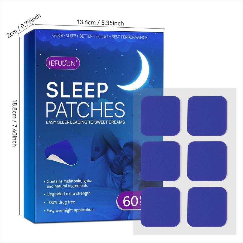 Sleep Aid Patch, 60pcs Deep Relaxation Sleep Patch, Sleep Care Patches, Personal Care Product for Women & Men