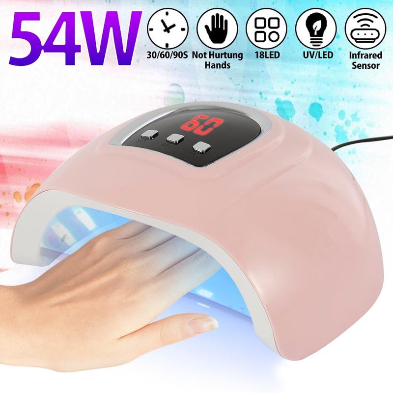 Nail Lamp Nail Art & Nail Care Machine, Portable Nail Dryer, Special Nail Polish Glue Baking Lamp for Nail Art DIY Use, Gentle Manicure Accessories for Home and Salon Use,Gifts for Girlfriends