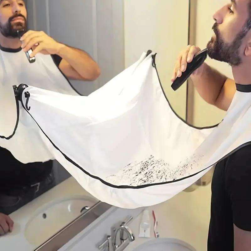 Beard Shave Apron, Beard Shave Apron Bib Trimmer Holder Rack, Heatless Styling Tool For Men, Hair Care & Styling Product