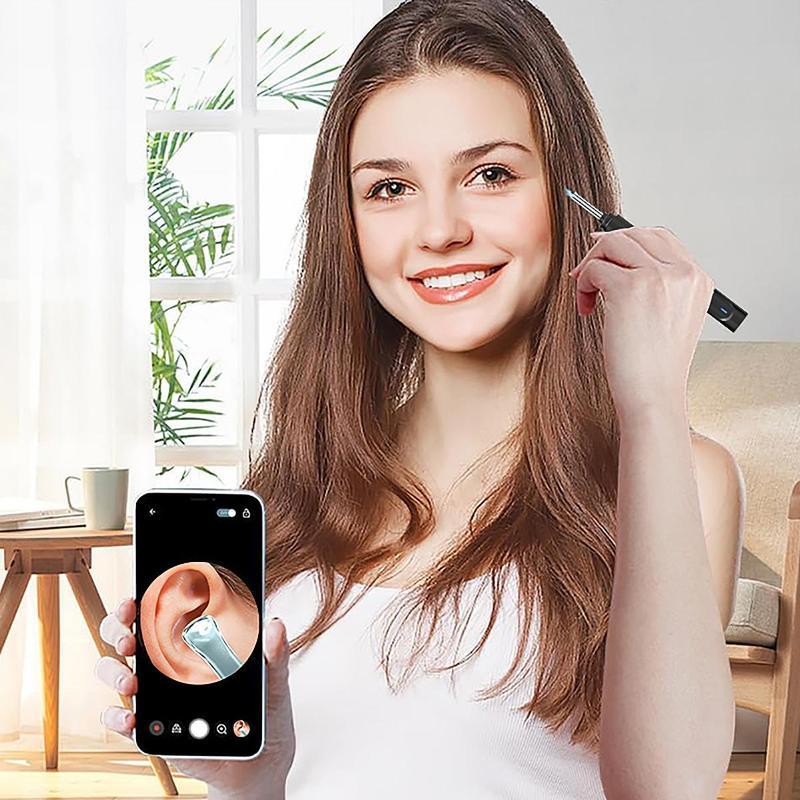 USB Rechargeable Smart Visual Ear Cleaner with Camera, 1 Box Intelligent Visual Ear Scoop, Earwax Removal Tool Kit for Humans and Pets