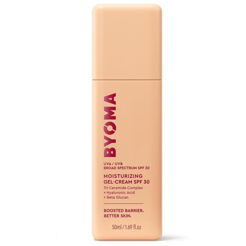 BYOMA Gel Cream SPF 30 - Barrier Repair Cream Gel Face Lotion with Broad Spectrum Sunscreen - Ceramide SPF Face Moisturizer for Dry Skin - Alcohol Free, Oil Free Face Moisturizer - 1.69 fl. Oz