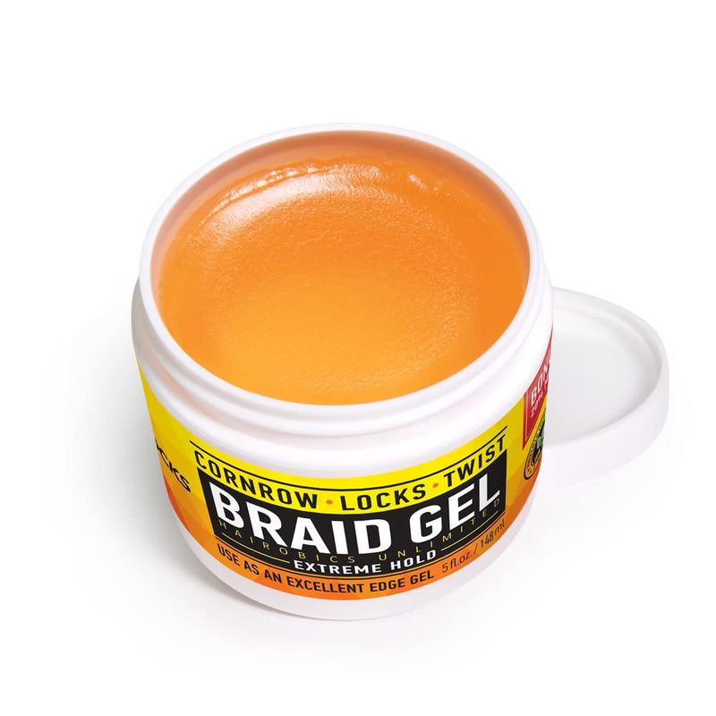 AllDay Locks Braid Gel | Extreme Hold, Smooths & Tames Frizz | No Flaking or Drying | High Shine, Long Lasting for Braids, Locks, Twists, Cornrows | 5 oz