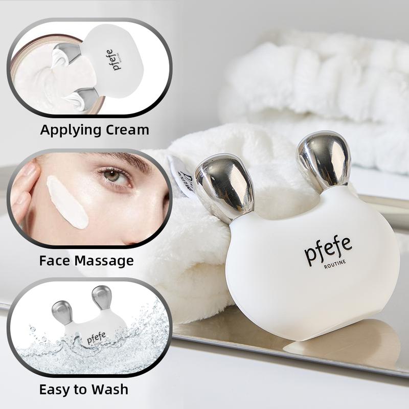 PFEFE Cryo Rabbit Massager for Eye Cream Serum Absorption Frozen Tool for Face Relaxing Jawline Lifting Undereys Puffiness Nose Sculpting Girls Women Self Skin Care Beauty Tools Gifts