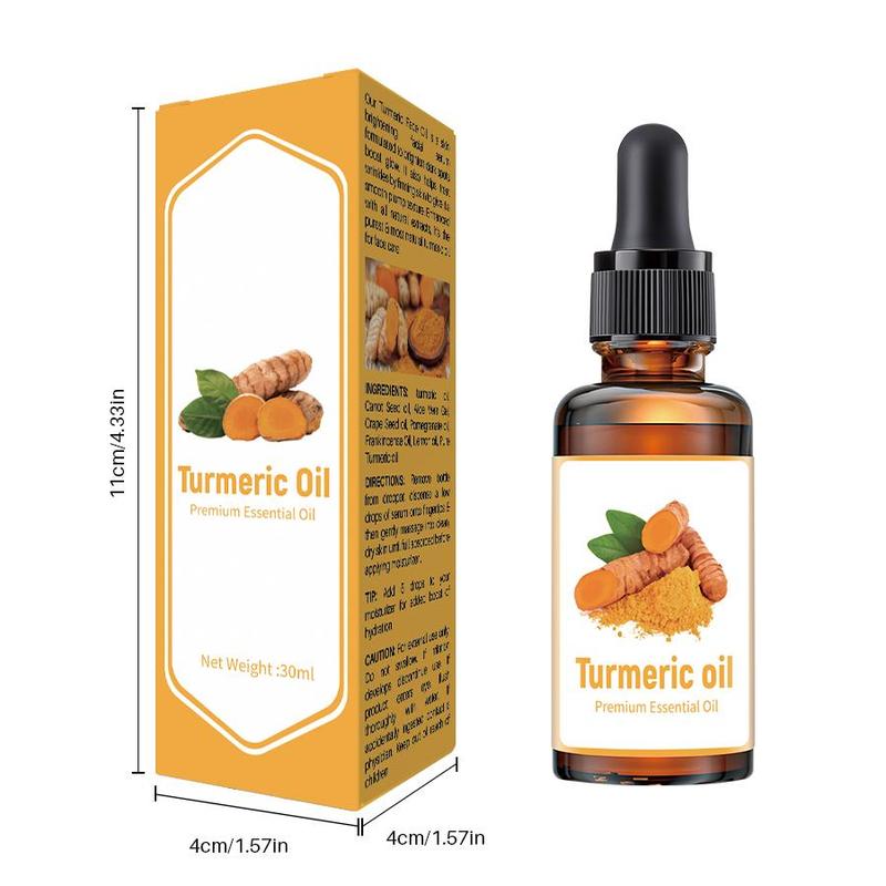 Turmeric Facial Oil, 3 Counts set Moisturizing Soothing Facial & Body Oil, Daily Skincare Set for Women & Men, Skin Care Kit for All Skin Types, Christmas Gift