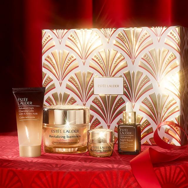 Revitalizing Supreme+ Moisturizer Holiday Skincare Set The Lift + Firm Routine