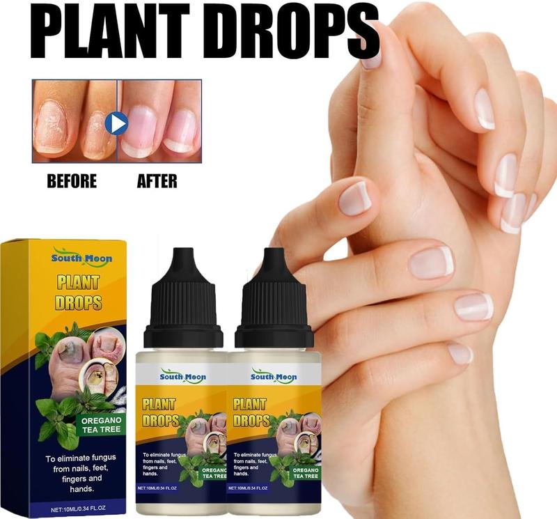 [Buy one get one free]Plant Drops Nail Fungus for Nails Moisturizer Oregano Tea Tree, Support Comfort Moisturizer for Toenail Nourishing Nail Polish