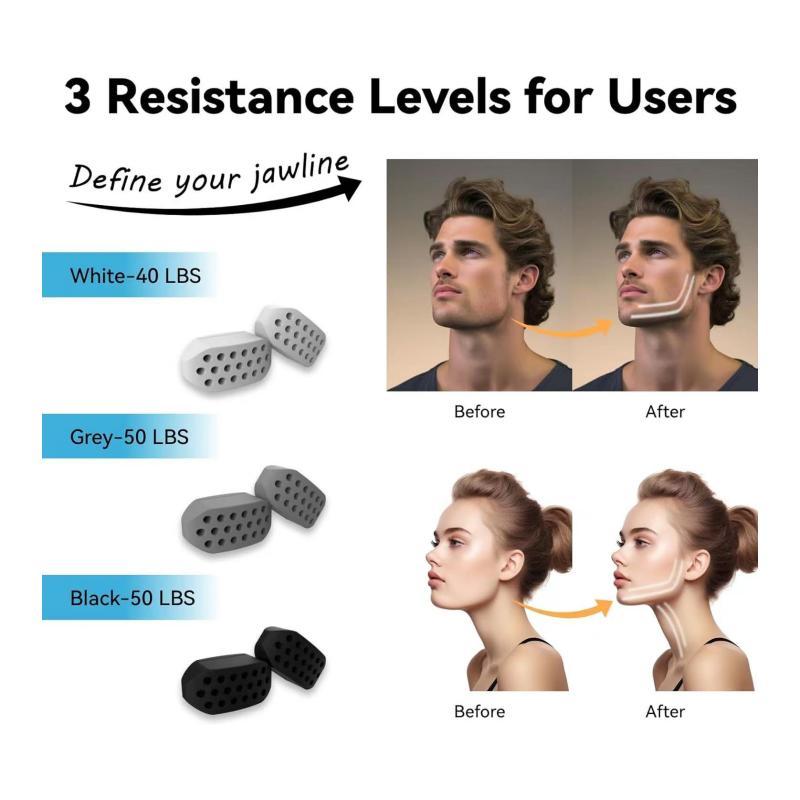 Jaw Trainer, 1 Count Jaw Shaper, Home Sports Accessories Jawline Trainer, Fitness Equipment Face Masseter Muscle Training Device, Face Slimming Tool for Men & Women, Gymtok, Gifts for Men & Women