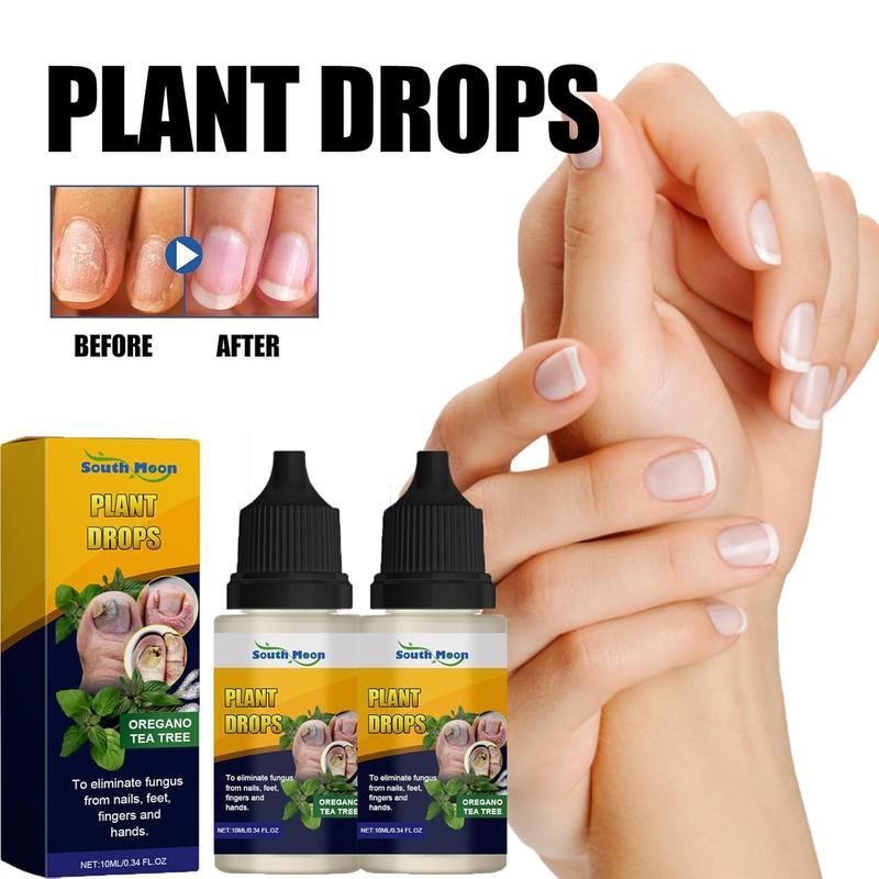 [BUY 1 GET 1 FREE]South Moon Plant Drops Nail Fungus Moisturizer with Oregano Tea Tree Oil for Nail Care Nail Art Manicure