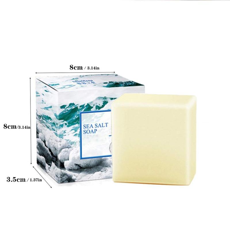 Sea Salt Soap, 1 Count 3 Counts Moisturizing Facial Soap, Deep Cleansing Facial Soap, Oil Control Refreshing Facial Soap, Facial Skin Care Product