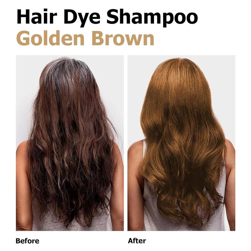 Unisex Blonde and Brown Hair Dye Shampoo for Women and Men - 3-in-1 Instant Color, Long-Lasting, Easy to Use for All Hair Types,Haircare