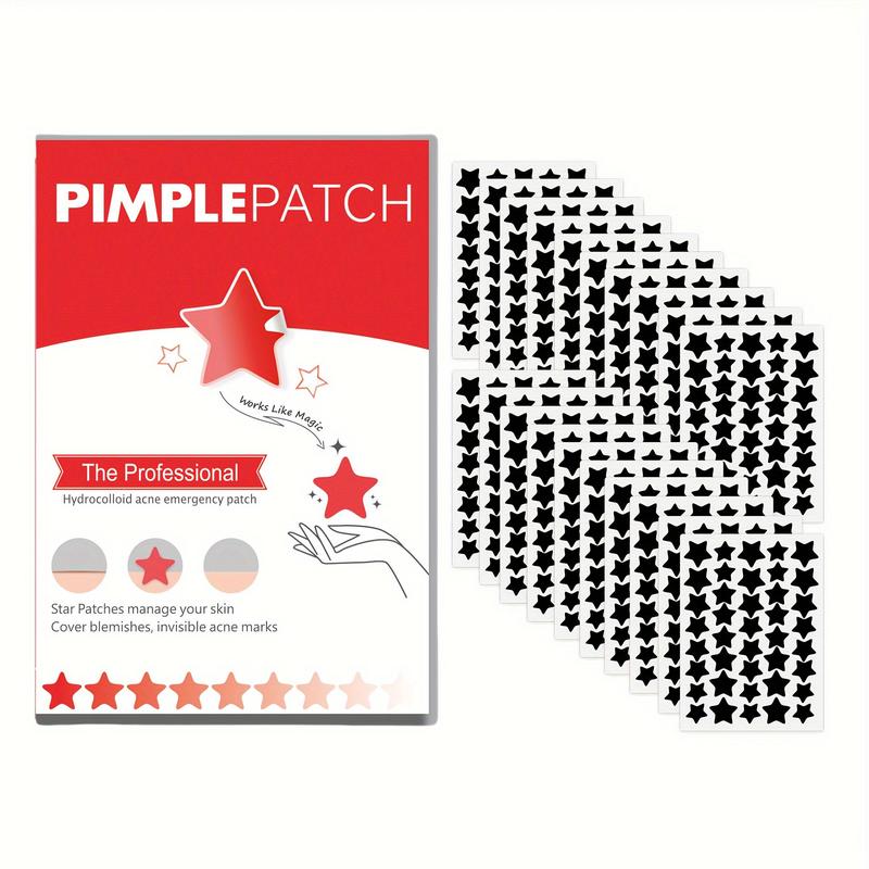 Star Shaped Waterproof And Skin-gentle Cover Patches, Hydrocolloid Cleaning Patches For Acne-prone Skin