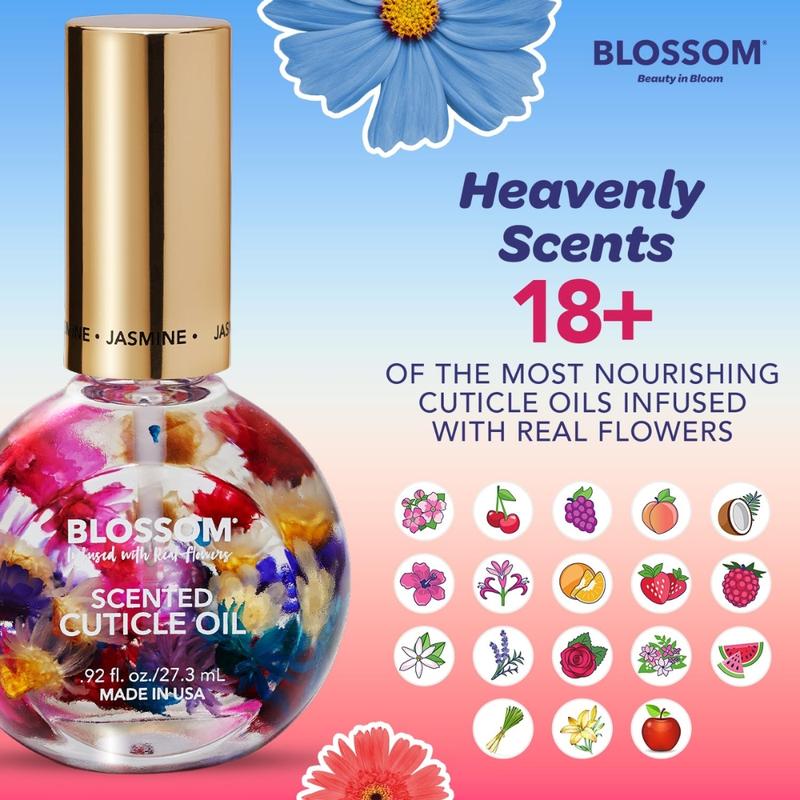 1oz Blossom Cuticle Oil Floral and Fruity Scented Paraben-Free Nail Care