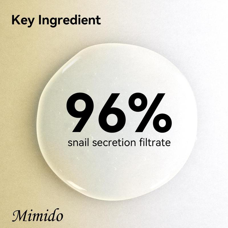 96% Snail Secretion Filtrate Essence, Moisturizing Facial Serum for Soothing Dry Skin, Hydrating Facial Care Products for Women