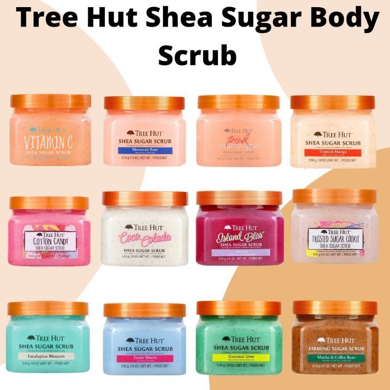 NEW 2024 Halloween Tree Hut Bikini Reef Shea Sugar Scrub, 18 oz, Ultra Hydrating and Exfoliating Scrub for Nourishing Essential Body Care Cleansing