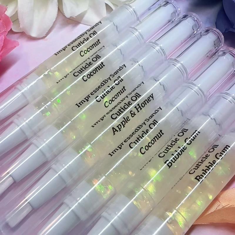 Cuticle oil pen for nail growth customizable sparkle and fragrance Nail Care Applicator Manicure - one pen 3ml Lemon Scent