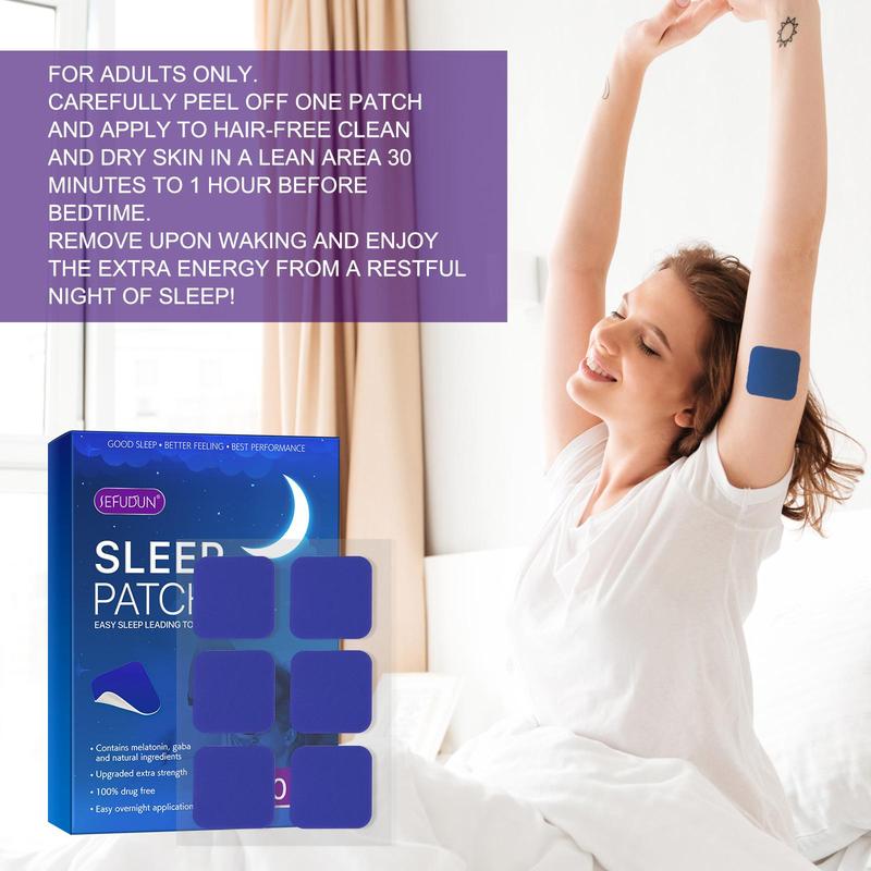 Sleep Aid Patch, 60pcs Deep Relaxation Sleep Patch, Sleep Care Patches, Personal Care Product for Women & Men