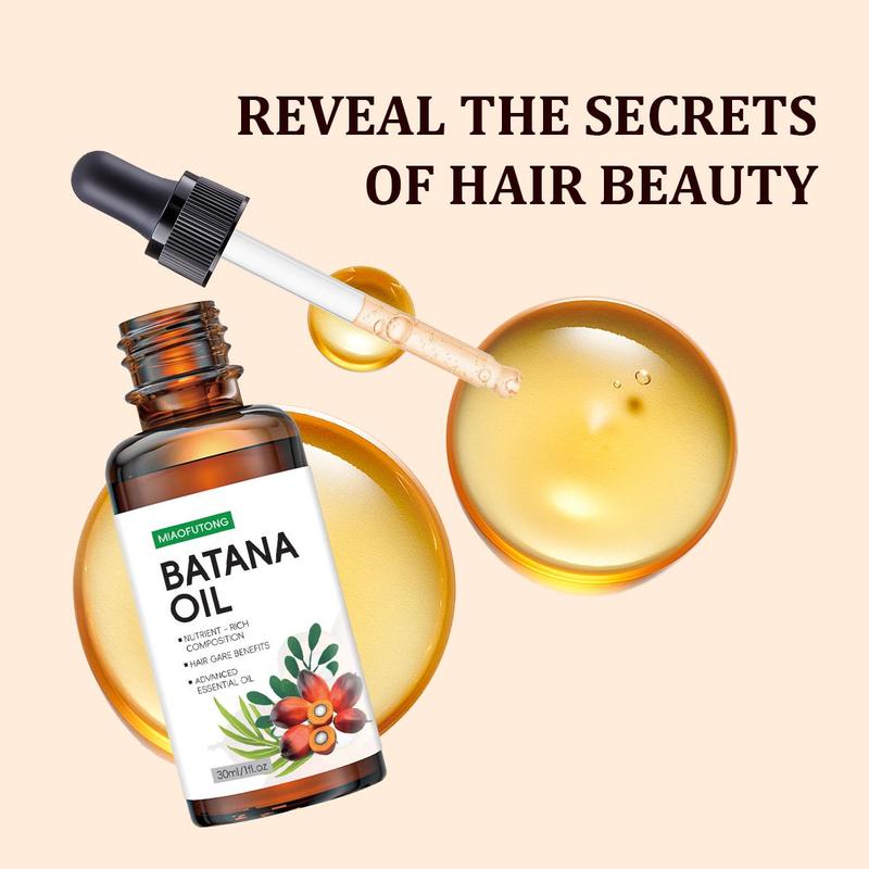 Batana Oil Hair Care Serum, 2 Counts Nourish Scalp & Detox for Strong & Healthy Hair, Hair Care Products for Women & Men