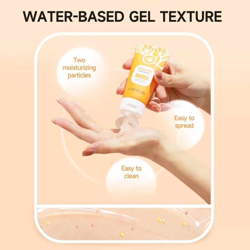 GMEELAN 2pcs Skincare Set With Orange Enzymes Exfoliating Gel 50G Sakura Gluta Underarm Cream 30G