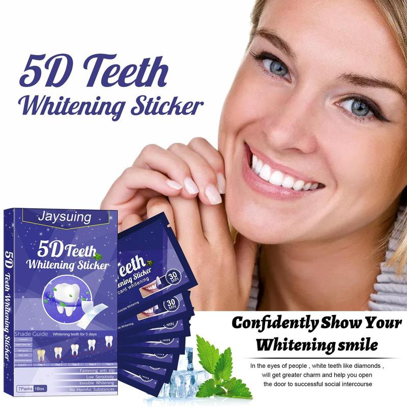 Teeth Whiten Strips, 7pcs set Deep Cleaning Tooth Stickers, Breath Freshening Teeth Whitener Strips, Oral Hygiene Care Stickers, Teeth Whitening