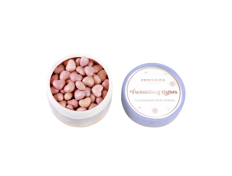 Frosted Snow Sparkle | Twinkling Lights Powder Puff Set