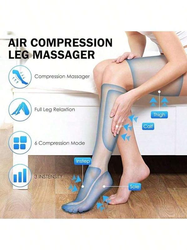 Leg Massager, Leg Massager with Air Compression for Circulation,Relaxation and Pain Relief with ó Modes 3 Vibration, Perfect Present for Man  Woman Family,Thanksgiving,Christmas,New Year Gift