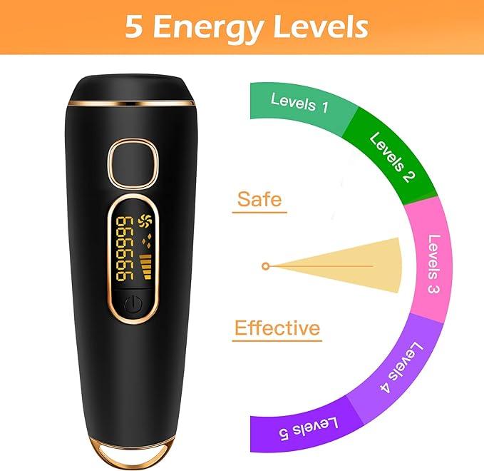 IPL Laser Hair Removal for Women and Men Permanent Hair Removal,Upgraded 999,999 Flashes Painless Hair Removal Device at Home with Ice Cooling