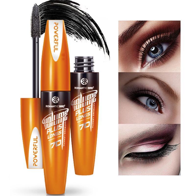 Long Lasting Mascara, 1 Count Natural Curl Eyelashes Mascara, Eye Lashes Lengthening Volumizing Styling Mascara Stick, Professional Eye Enhancement Makeup Products