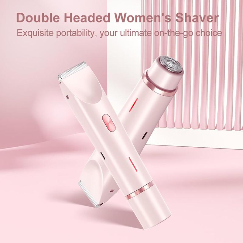 Electric Hair Trimmer for Women, 1 Box Waterproof Rechargeable Hair Shaver & Accessories, Wet and Dry Use Hair Trimmer for Women, Winter & New Year Gift