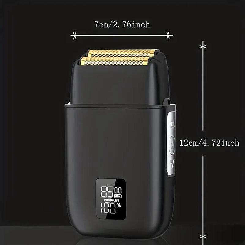 Portable Shaver for Men, Pocket Size Mini Shaver, Rechargeable Razor, One-button Use Suitable for Home, Office, Travel Use, Clippers for Men, Stocking Fillers Gift