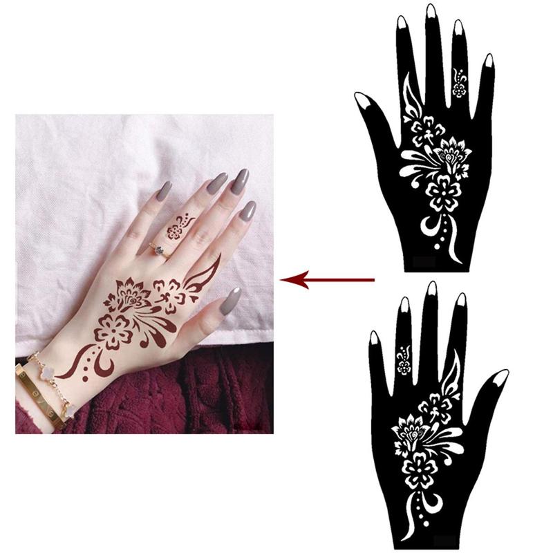 Mixed Pattern Tattoo Stencil, 22pcs set Creative Henna Stencil, Henna Tattoo Stencils for Women & Girls, Body Art Stencils for Festival, Fake Tattoos Custom