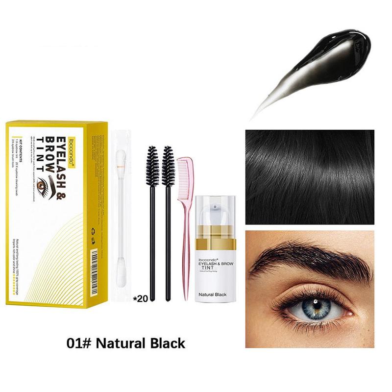 Eyebrow Dye Kit, 1 Set Long Lasting Waterproof Eyebrow Tint Kit with Accessories, Professional Eyebrow Makeup Tool for Women