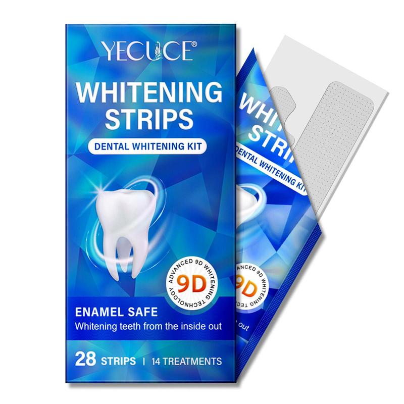 Teeth Brightening Strips, 28pcs box Advanced 9D Brightening Technology Teeth Strips, Suitable for Adults, Oral Care Products